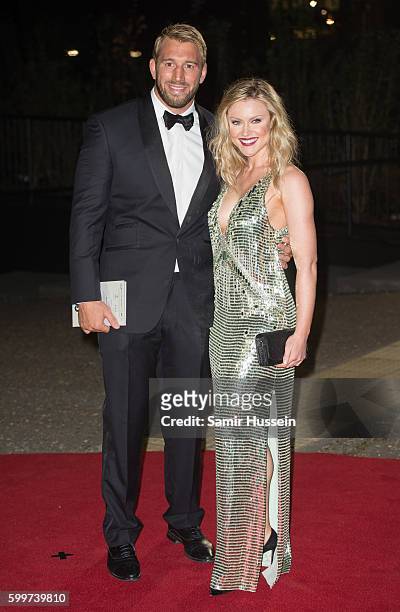 Camilla Kerslake and Chris Robshaw arrive for GQ Men Of The Year Awards 2016 at Tate Modern on September 6, 2016 in London, England.