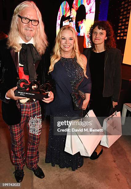 Billy Connolly, Pamela Stephenson and Cara Connolly attend the GQ Men Of The Year Awards 2016 after party at the Tate Modern on September 6, 2016 in...
