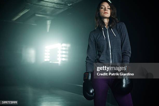 girls having fun - fighter portraits 2015 stockfoto's en -beelden