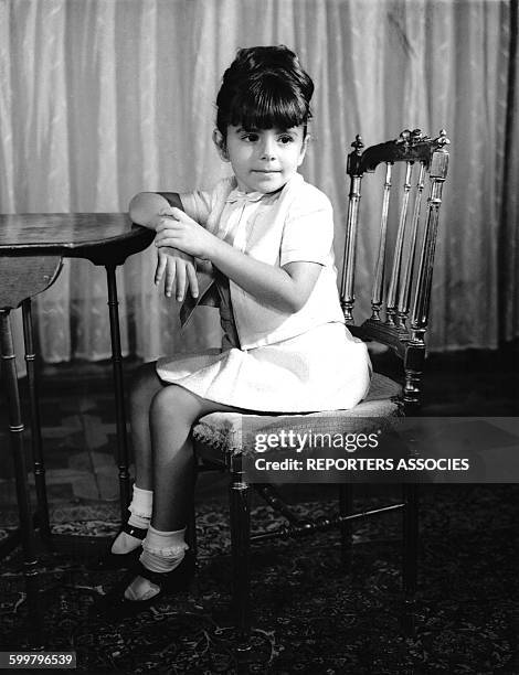 La princesse iranienne Farahnaz Pahlavi, fille aînée du Shah d'Iran et de la Shabanou Farah Diba, circa 1967, en Iran .