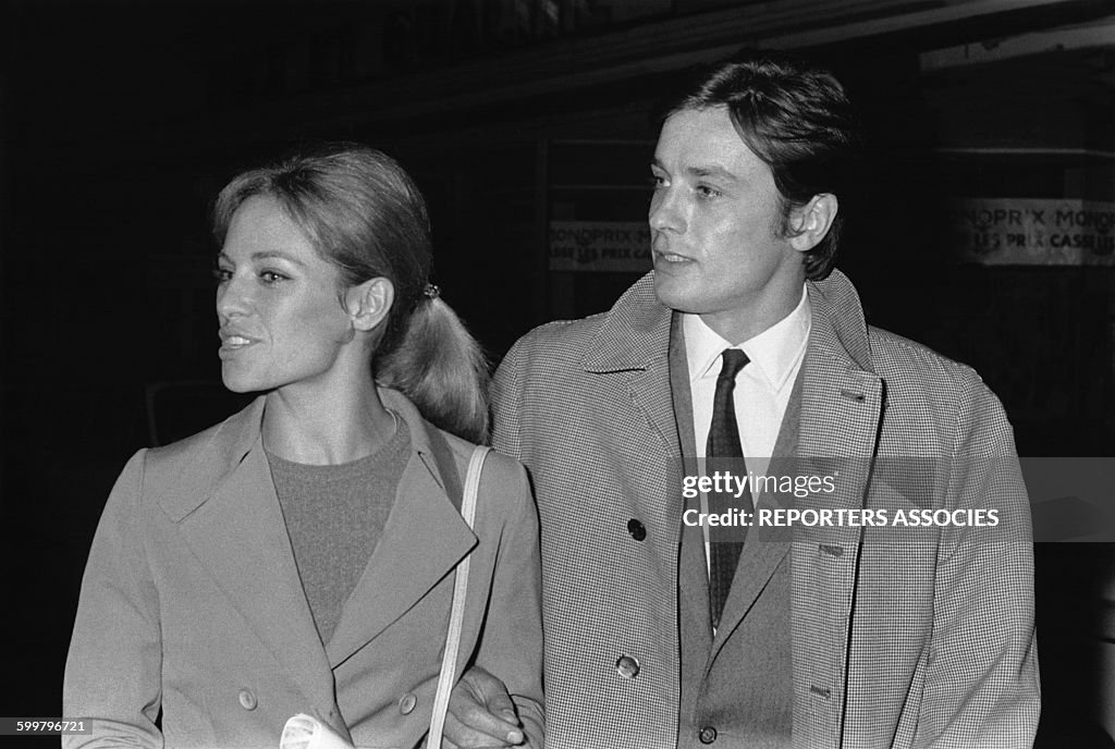 Nathalie et Alain Delon