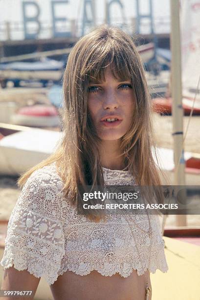 Portrait de Jane Birkin, circa 1960 en France .