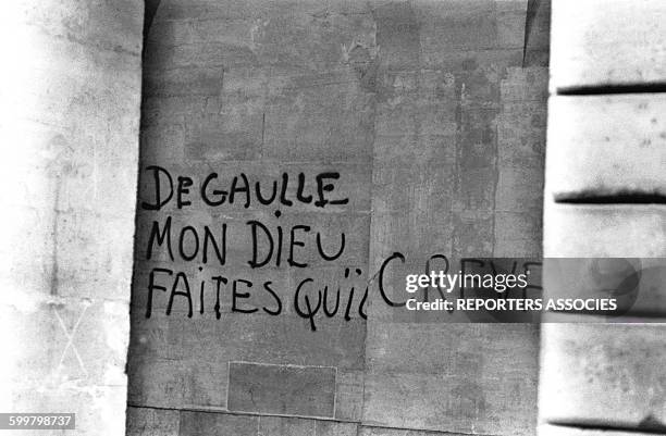 Mouvements et manifestations survenus en France durant les évènements de Mai 68 à Paris, France, en mai 1968 .