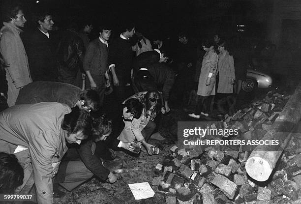 Mouvements et manifestations survenus en France durant les évènements de Mai 68 à Paris, France, en mai 1968 .