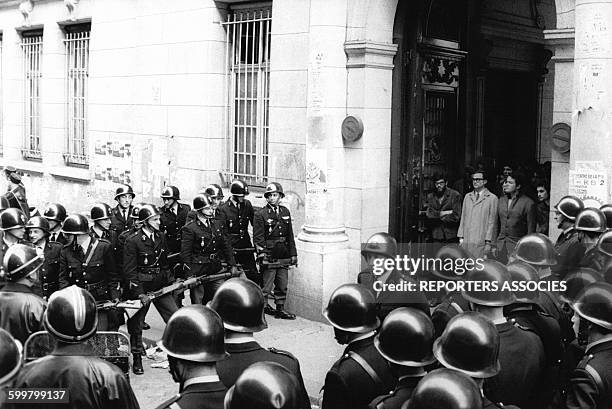 Mouvements et manifestations survenus en France durant les évènements de Mai 68 à Paris, France, en mai 1968 .