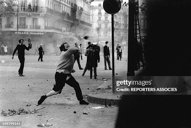 Mouvements et manifestations survenus en France durant les évènements de Mai 68 à Paris, France, en mai 1968 .