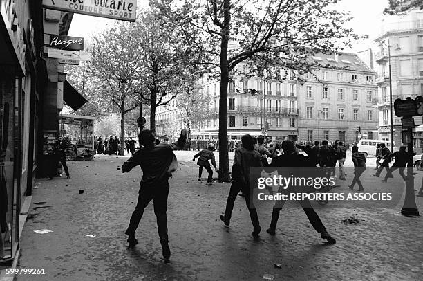 Mouvements et manifestations survenus en France durant les évènements de Mai 68 à Paris, France, en mai 1968 .