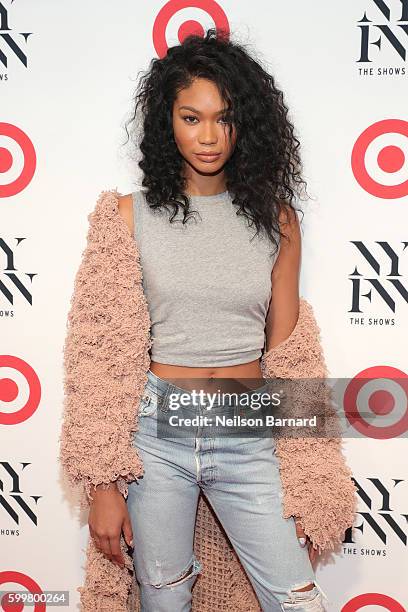 Model Chanel Iman attends Target + IMG New York Fashion Week Kick-Off Event at The Park at Moynihan Station on Tuesday, September 6, 2016 in New York...