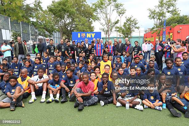 Barcelona and the NY Department of Education host a camp featuring Ronaldinho and children from MS 129 to bring soccer and positive values to the...