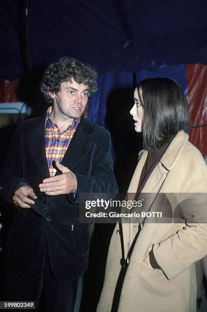 Jean-Baptiste Thierrée et son épouse Victoria Chaplin, circa 1970 en France .