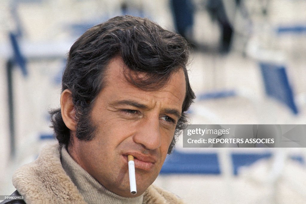Jean-Paul Belmondo sur le film 'Le Casse' en 1971