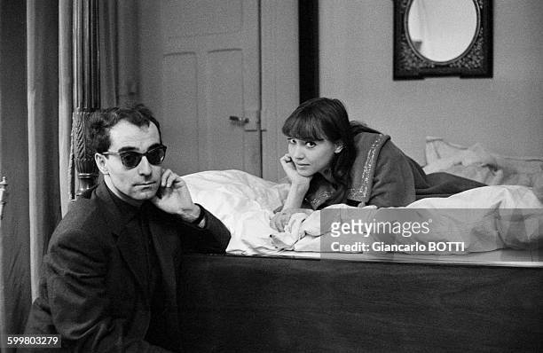 Jean-Luc Godard et Anna Karina dans les années 1960 en France .