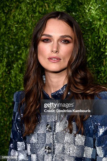 Actress Keira Knightley attends the CHANEL Fine Jewelry Dinner in honor of Keira Knightley at The Jewel Box, Bergdorf Goodman on September 6, 2016 in...