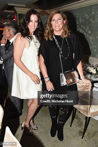 Marcie Gottlieb and Janyne Preston attend the CHANEL Fine Jewelry Dinner in honor of Keira Knightley at The Jewel Box, Bergdorf Goodman on September...