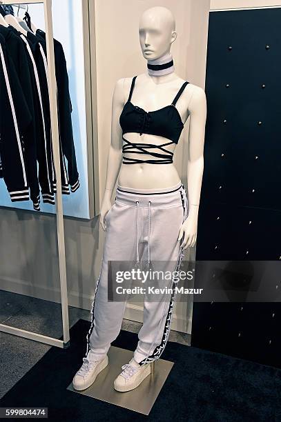 Rihanna celebrates the opening of the FENTY PUMA by Rihanna pop-up shops powered by SIX:02 on September 6, 2016 in New York City.