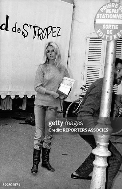 Actrice Brigitte Bardot, circa 1960 à Saint-Tropez, France .