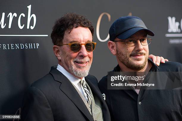 Producers Mark Canton and Courtney Solomon attend the premiere of Cinelou Releasing's 'Mr. Church' at ArcLight Hollywood on September 6, 2016 in...