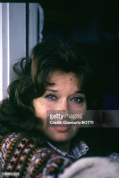 Italian Actress Lea Massari In Paris, France, Circa 1970 .