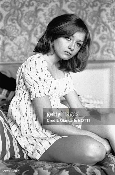 American Actress Patti D'Arbanville In Paris, France, In 1970 .