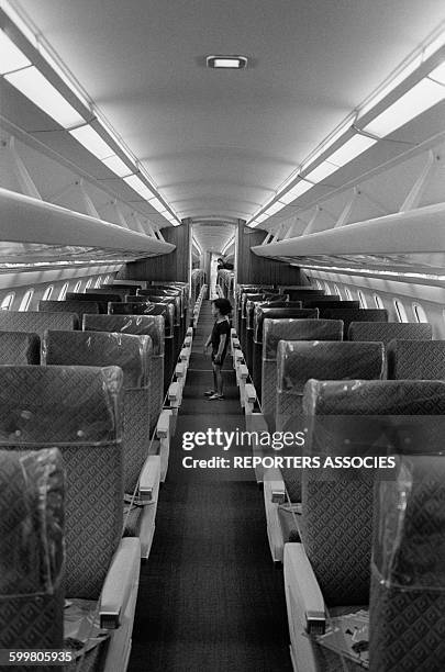 First Full Size Wooden Plane Concorde Mock Up Displayed At Paris Air Show At Le Bourget Airport, In Le Bourget, France, In June 1967 .