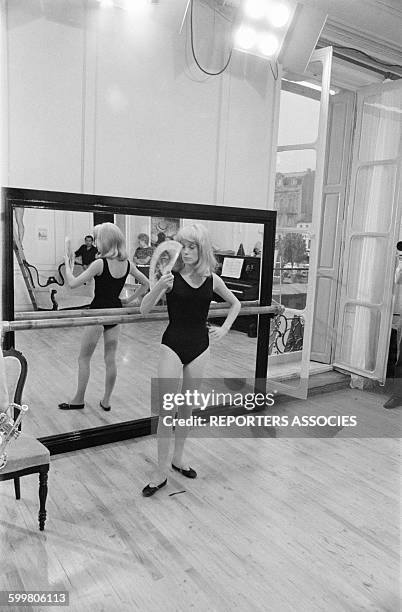 Françoise Dorléac And Catherine Deneuve On The Set Of The Movie 'Les Demoiselles De Rochefort' Directed By Jacques Demy, In Rochefort, France, On...