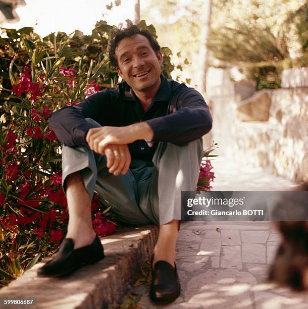 Italian Actor Ugo Tognazzi In Italy, Circa 1960 .