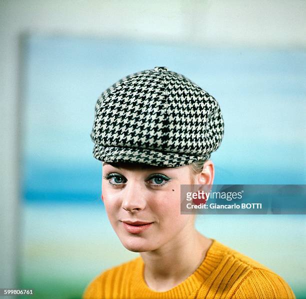 French Actress Geneviève Grad In France, Circa 1960 .