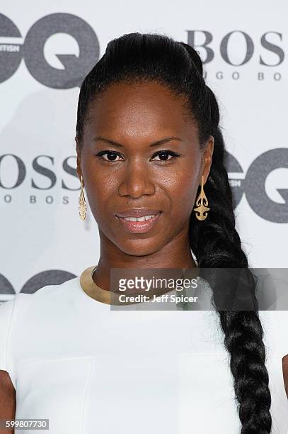 Aicha McKenzie arrives for GQ Men Of The Year Awards 2016 at Tate Modern on September 6, 2016 in London, England.