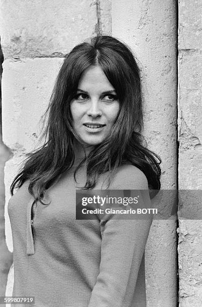 Italian Actress Antonella Lualdi In France, In May 1968 .