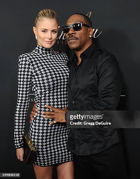 Actor Eddie Murphy and Paige Butcher arrive at the premiere of Cinelou Releasing's "Mr. Church" at ArcLight Hollywood on September 6, 2016 in...