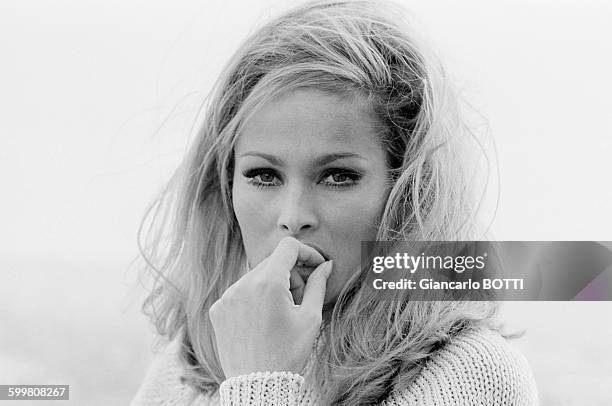 Actress Ursula Andress, in Rome, Italy, in August 1965 .