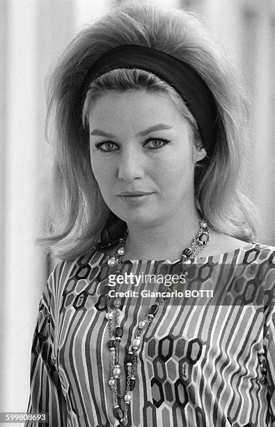 Danish Actress Annette Stroyberg, in Paris, France, in May 1964 .