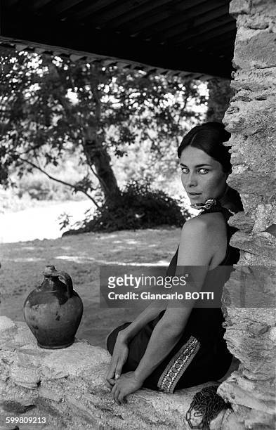French Actress Juliette Mayniel in France, circa 1960 .