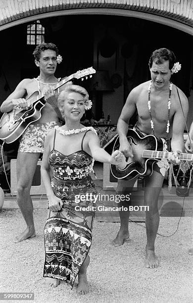 French Actress Martine Carol In France, Circa 1960 .