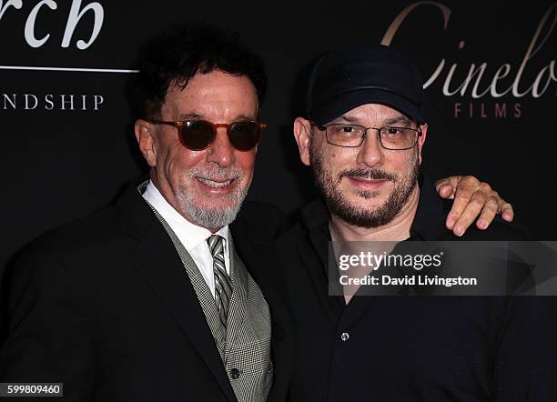 Producers Mark Canton and Courtney Solomon attend the premiere of Cinelou Releasing's "Mr. Church" at ArcLight Hollywood on September 6, 2016 in...