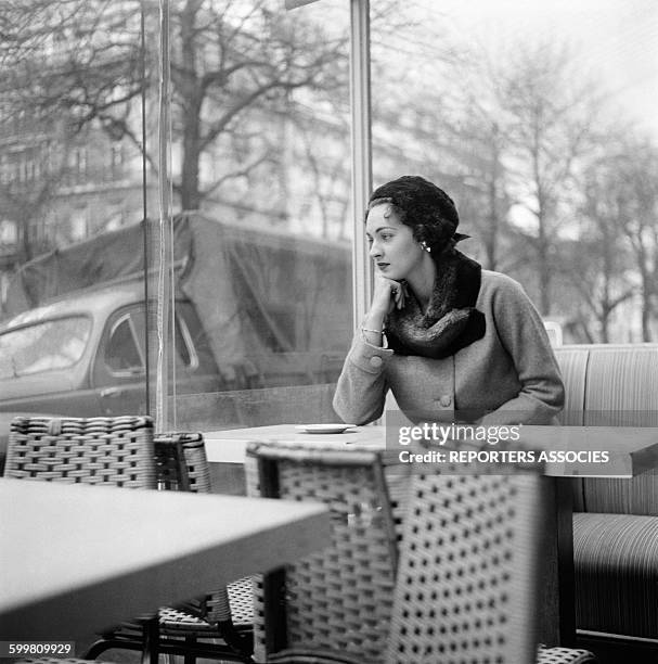 Parisian Woman in Paris, France, In 1950 .