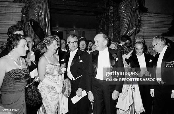 Guests Arrive at the Bal des Débutantes at the Opéra, in Paris, France, on November 30, 1962 .