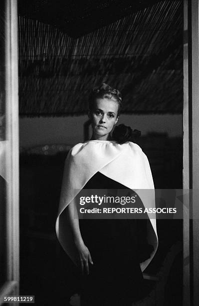 Actress Jeanne Moreau in at the Cannes Film Festival in Cannes, France, in May 1962 .