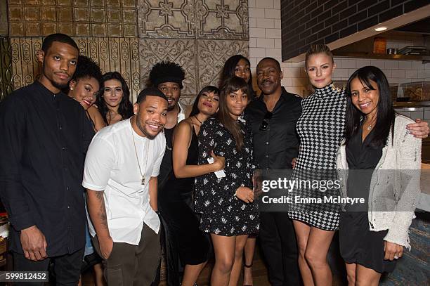 Actor Eddie Murphy, Paige Butcher, and family attend the premiere of Cinelou Releasing's 'Mr. Church' at ArcLight Hollywood on September 6, 2016 in...