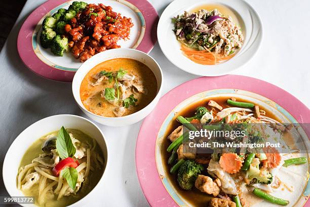 Clockwise from the top is General Tsos Chicken, $12 A version of this classic has lightly battered pieces of fried boneless chicken breast sautéed...