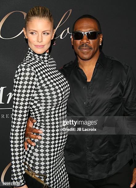 Eddie Murphy and Paige Butcher attend the premiere of Cinelou Releasing's 'Mr. Church' on September 6, 2016 in Hollywood, California.