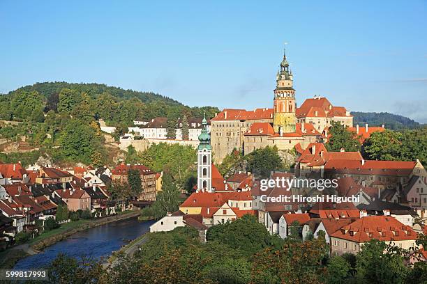 czech republic, cesky krumlov - czech republic mountains stock pictures, royalty-free photos & images