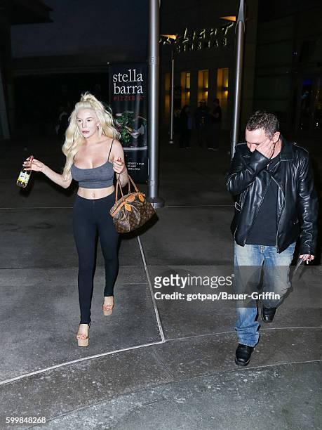 Courtney Stodden and Doug Hutchison are seen on September 06, 2016 in Los Angeles, California.