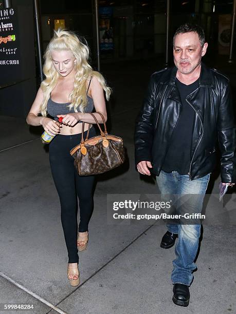 Courtney Stodden and Doug Hutchison are seen on September 06, 2016 in Los Angeles, California.