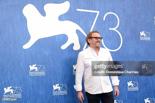 Actor Colm Meaney attends a photocall for 'The Journey' during the 73rd Venice Film Festival at Palazzo del Casino on September 7, 2016 in Venice,...