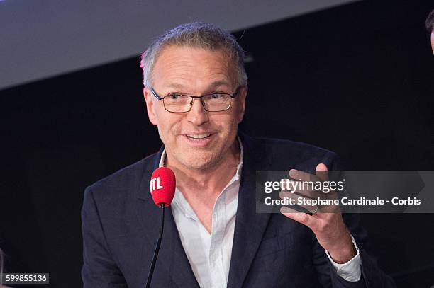 Laurent Ruquier attends the RTL Press Conference at Elysees Biarritz Cinema on September 7, 2016 in Paris, France.