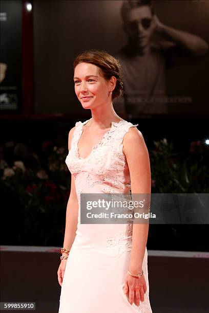 Cristiana Capotondi attends the premiere of 'Tommaso' during the 73rd Venice Film Festival at Sala Grande on September 6, 2016 in Venice, Italy.