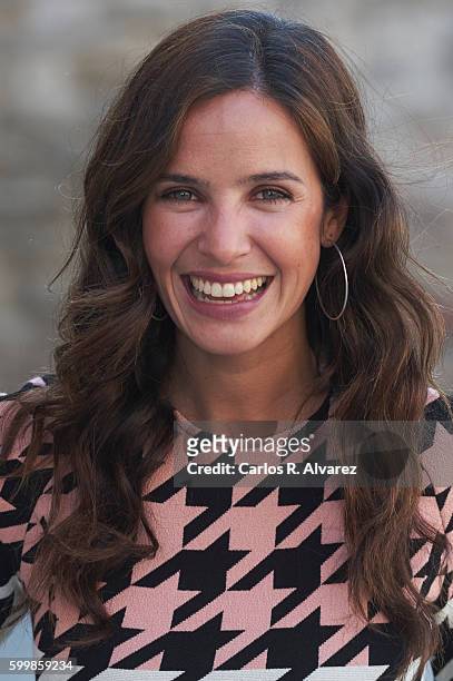 Spanish actress Paula Prendes attends "Victor Ros" photocall at Escoriaza Esquivel Palace during FesTVal 2016 - Day 3 on September 7, 2016 in...