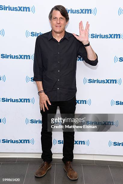 Adam Nimoy visits SiriusXM Studio on September 7, 2016 in New York City.