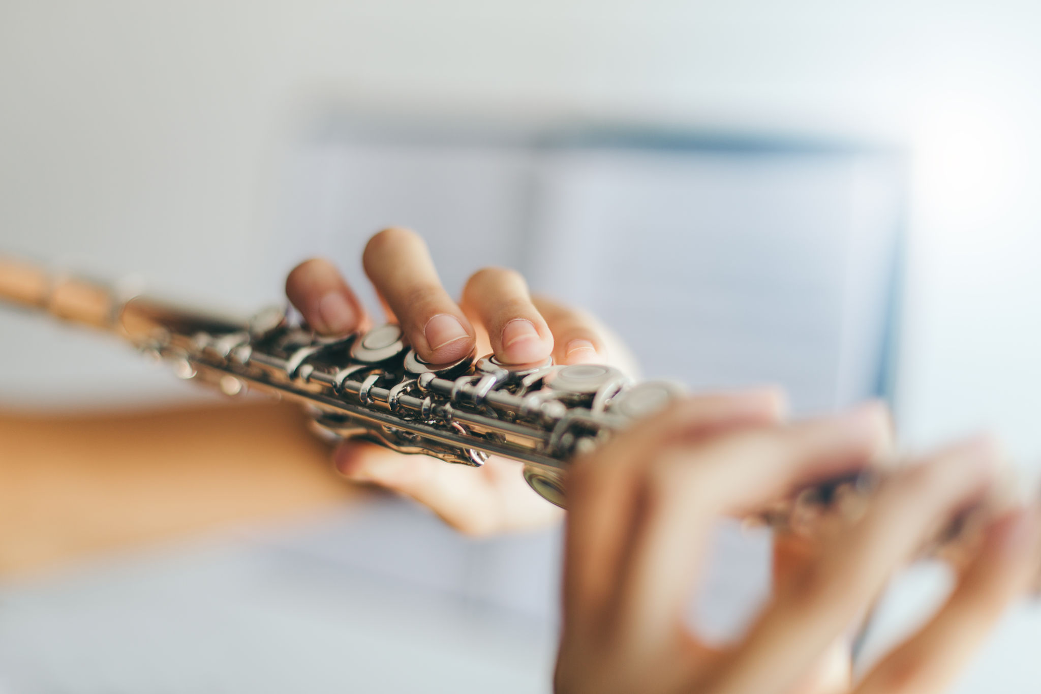 musician playing flute